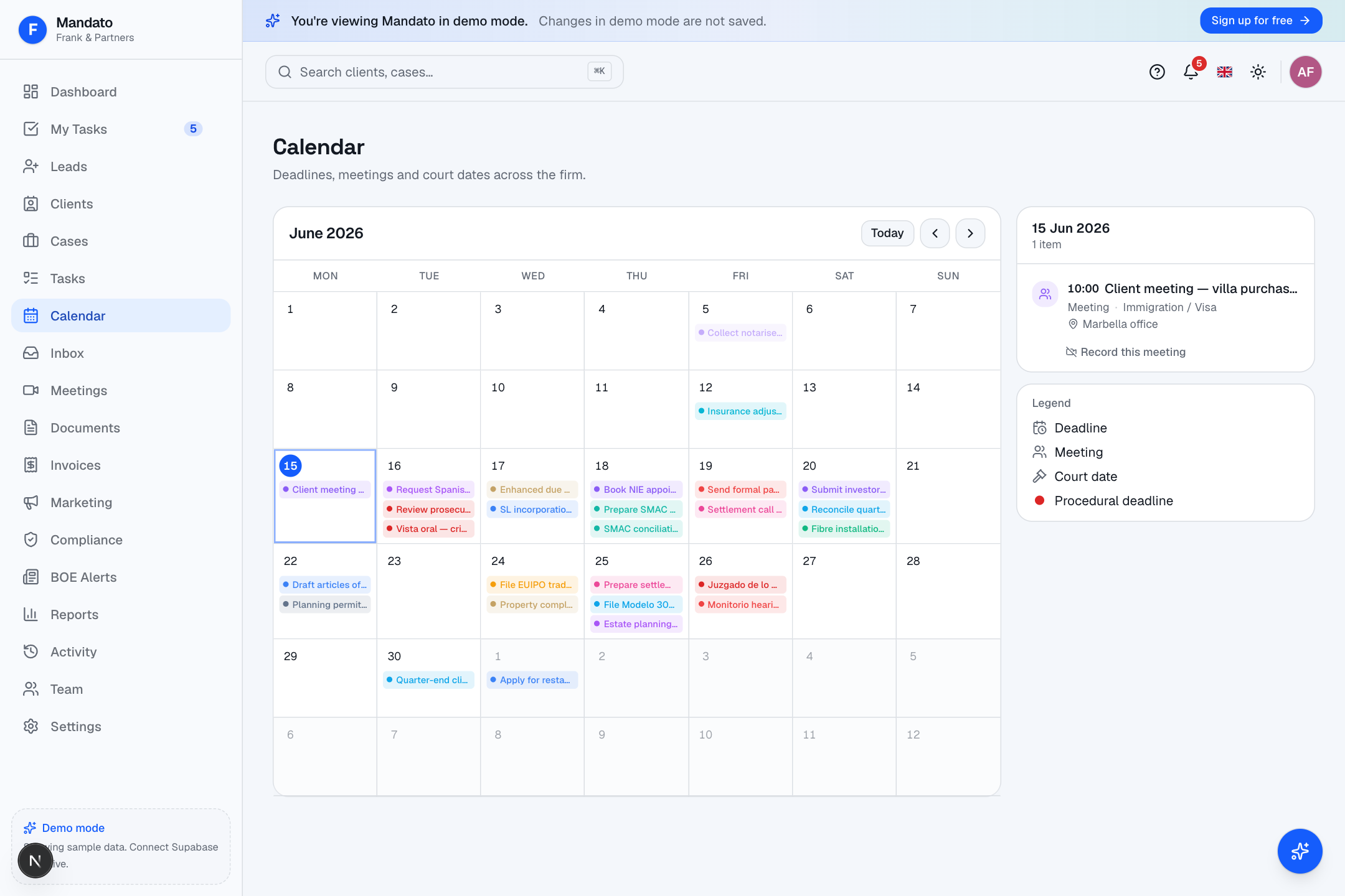 Calendar