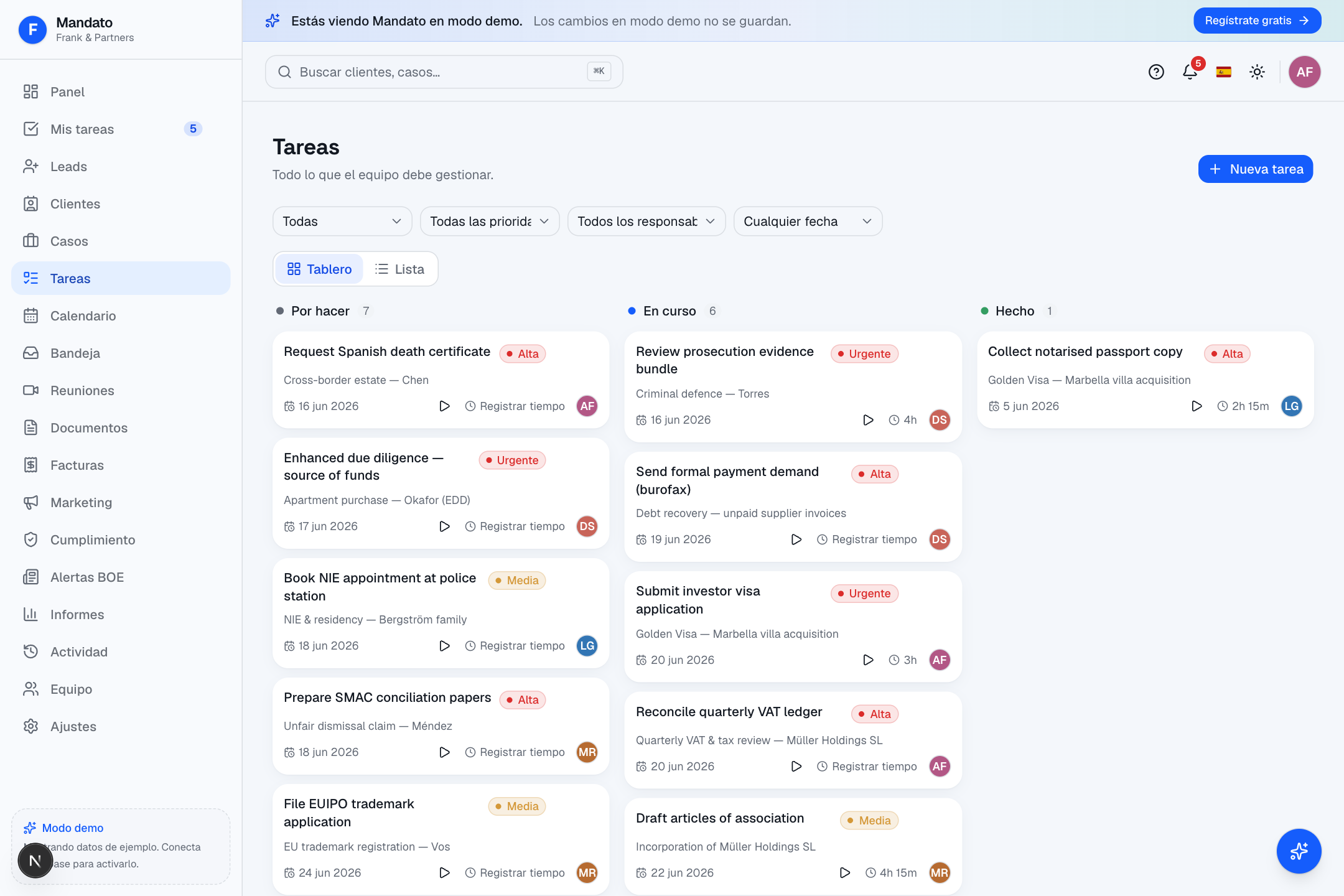 Tablero de tareas